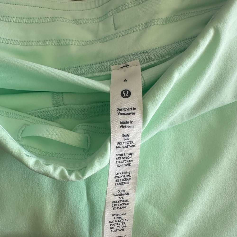 Lululemon Atheletica Mint Green Women's Skort - Picture 4 of 6